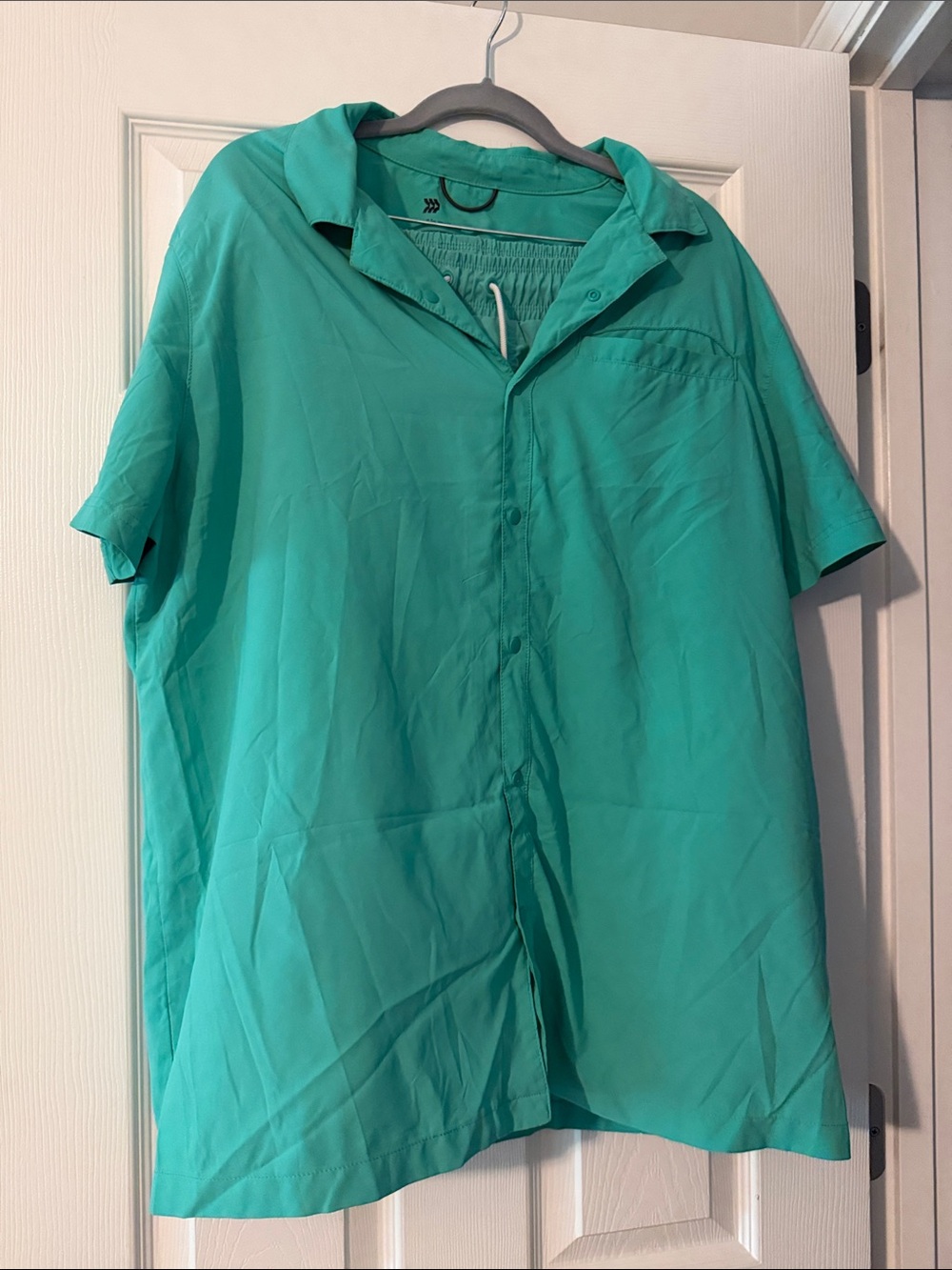 all in motion Men's Short-Sleeve Button-Down Shirt and matching shorts